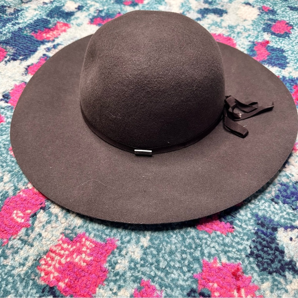 Conner Brown Wool Wide Brim Adjustable Hat